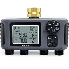 Insoma Water Timer with 4 outlets front view