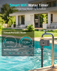 Insoma WiFi Hose Timer showcased in a garden setting