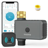 Insoma WiFi Hose Timer with brass inlet front view