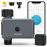 Insoma WiFi Sprinkler Timer front view in gray