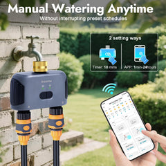Insoma WiFi Water Timer app interface showing schedules