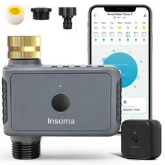 Insoma WiFi Water Timer black model front view