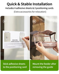 Installation accessories for DesGully Window Bird Feeder