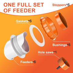 Installation accessories for ZenxyHoC poultry feeder