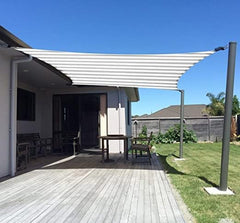 Installation area with SUNNY GUARD shade sail attached