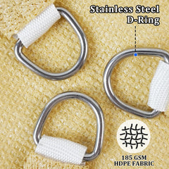 Installation example of Shade&Beyond sun shade sail