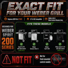 Installation hardware for Uniflasy grill burner tubes