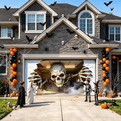 Installation hooks and fasteners for Allotall Halloween Garage Door Cover