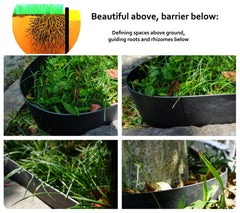 Installation of A ANLEOLIFE landscape edging in a garden