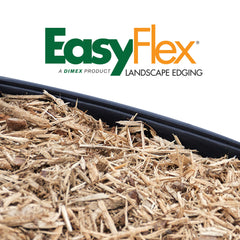 Installation of EasyFlex landscape edging with nylon spikes
