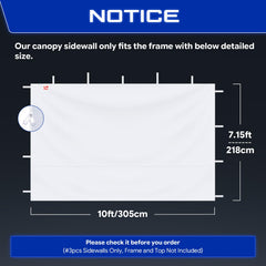 Installation of FANPAT sidewalls on a canopy