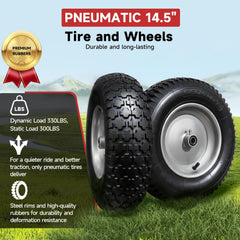 Installation of FEILOONG tire on wheelbarrow