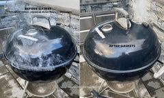Installation of FireBlack BBQ Smoker Gasket on grill