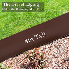 Installation of Focefec Garden Edging in a flower bed