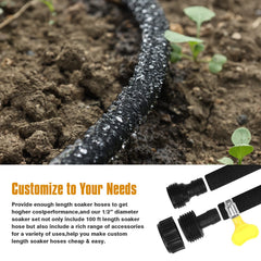 Installation of HZGREEN Soaker Hose in garden