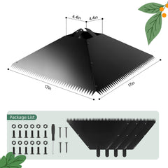 Installation of JTNFSH Metal Squirrel Baffle on bird feeder pole