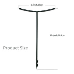 Installation of Lunhans Plant Support Stakes in garden soil