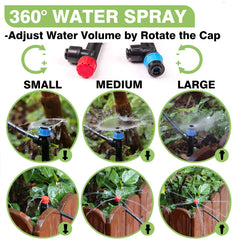 Installation of Maotong drip irrigation system in a garden