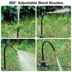Installation of MIXC drip irrigation system in garden