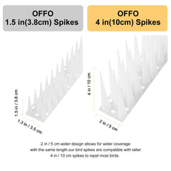 Installation of OFFO Bird Spikes on window sill