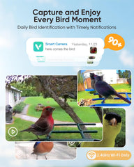 installation of onlyfly bird feeder on a tree