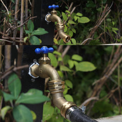 Installation of SIGURANTA hose elbow on a faucet