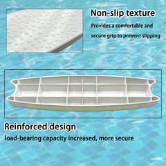 Installation of SKARUMMER pool ladder steps with tools included