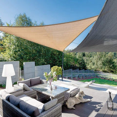Installation of SUNLAX 10' x 10' sand shade sail with cords