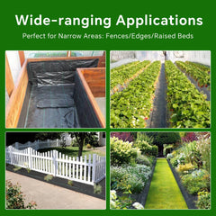 Installation of Vanver landscape fabric with landscape pins