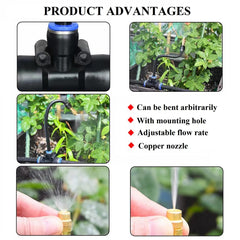 Installation of WCBMIRRI drip irrigation on a garden bed