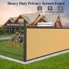 Installation of Winpull Privacy Fence Screen with zip ties