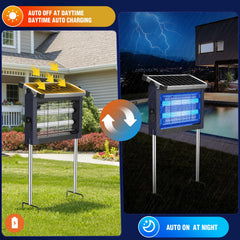 Installation of zechuan Solar Bug Zapper using hanging chain