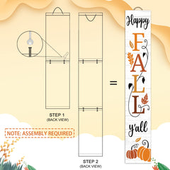 Installation process of AUSTAB wooden porch sign