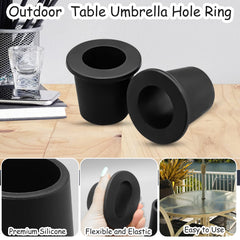 Installation process of CANIPHA umbrella hole ring plug on a table