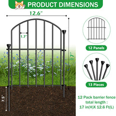 Installation process of JUNYAO No Dig Garden Fence Panels