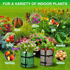 Interior view of MEKOLIFE Potato Grow Bag showing soil