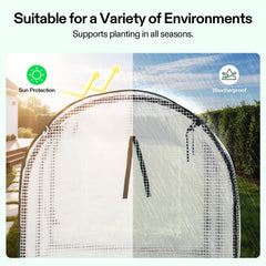 Interior view of VIVOSUN Mini Greenhouse with plants