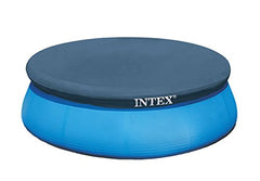 Intex 10ft Round Pool Cover blue model front view