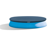 Intex 12ft Round Pool Cover blue model front view