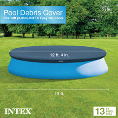 Intex 13-foot Deluxe Pool Cover with drainage holes