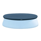 Intex 8ft Round Pool Cover front view with blue colour
