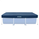 Intex Debris Weather Cover for 3m x 2m Frame Pools, Blue front view