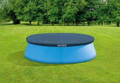 Intex Easy Set Pool Cover packaging and dimensions