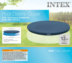 Intex pool cover fitting over the edge of a pool