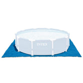 Intex Pool Ground Cloth 15-foot blue model front view