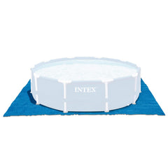 Intex Pool Ground Cloth 15-foot blue model front view