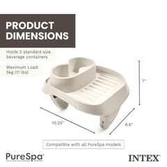 Intex PureSpa Cup Holder side view
