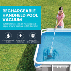 Intex Rechargeable Handheld Pool Vacuum brush head close-up