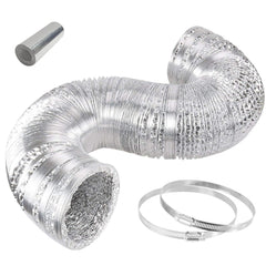 iPower Flexible 4 Inch 8 Feet Aluminum Ducting front view