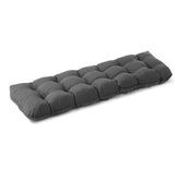 IPYNBAP Outdoor Bench Cushion front view in dark grey